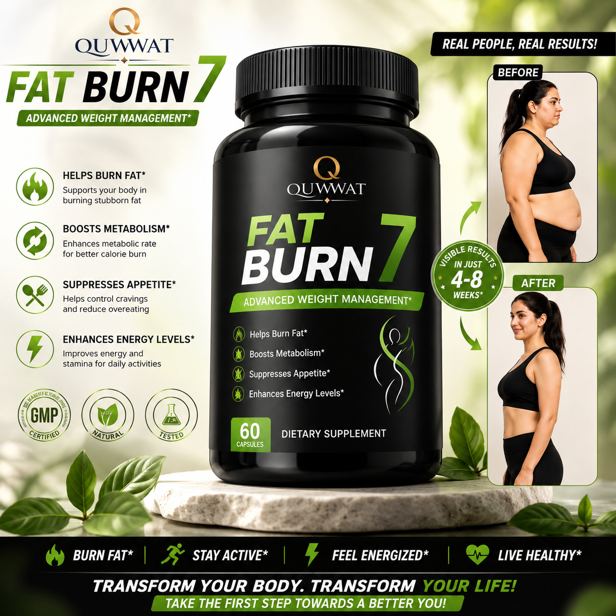 Quwwat Fat Burn 7 – Advanced Weight Loss Formula for Fast & Effective Results